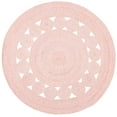 thumbnail image 1 of SAFAVIEH Cape Cod Salim Geometric Polyester Area Rug, Pink, 4' x 4' Round, 1 of 7