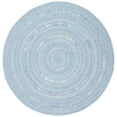 thumbnail image 1 of SAFAVIEH Cape Cod Salome Geometric Polyester Area Rug, Blue, 5' x 5' Round, 1 of 4