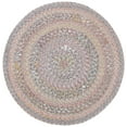 thumbnail image 1 of SAFAVIEH Cape Cod Salome Geometric Polyester Area Rug, Pink/Grey, 4' x 4' Round, 1 of 7
