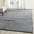 thumbnail image 1 of SAFAVIEH Cape Cod Signe Geometric Area Rug, Blue/Natural, 10' x 10' Square, 1 of 11