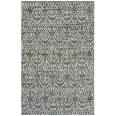 SAFAVIEH Cape Cod Vasiliki Geometric Area Rug, 3' x 5', Slate/Ivory