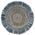 thumbnail image 1 of SAFAVIEH Cape Cod Victoria Braided Area Rug, 3' x 3' Round, Ivory/Denim, 1 of 7