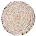 thumbnail image 1 of SAFAVIEH Cape Cod Victoria Braided Area Rug, 8' x 8' Round, Ivory/Light Beige, 1 of 5