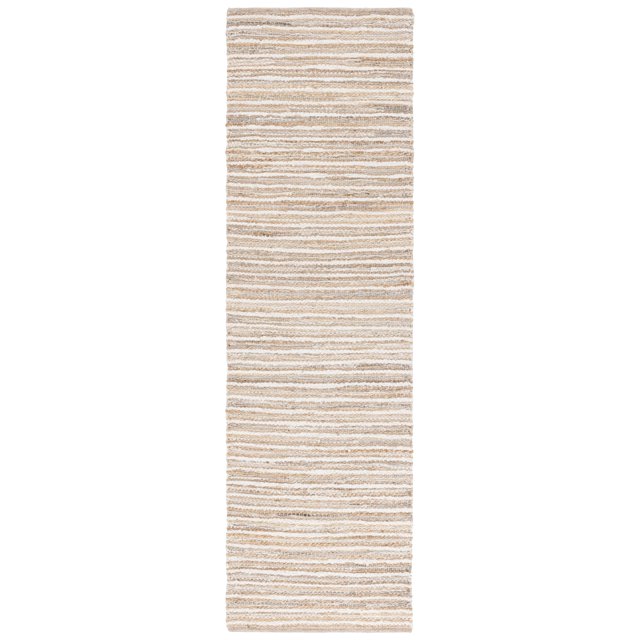 SAFAVIEH Cape Cod Vincent Striped Runner Rug, Natural/Beige, 2'3" x 8