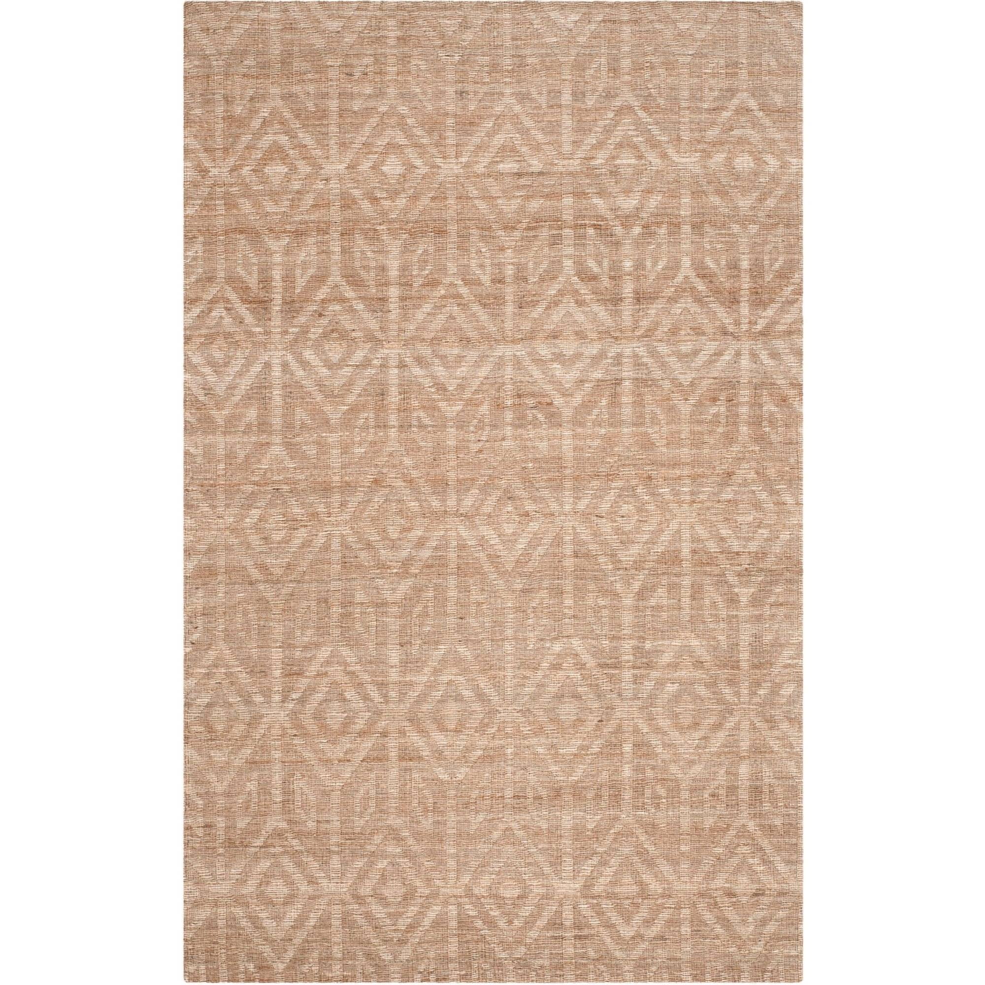 Cape Cod 4' x 6' Camel Geometric Handwoven Cotton Rug