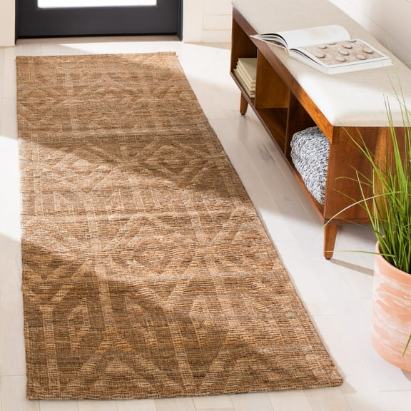 SAFAVIEH Cape Cod Waylon Geometric Runner Rug, Camel, 2'3" x 8'