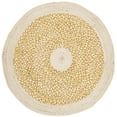 thumbnail image 1 of SAFAVIEH Cape Cod Wesley Braided Area Rug, 3' x 3' Round, Gold/Natural, 1 of 5