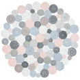 thumbnail image 1 of SAFAVIEH Cape Cod Windsor Abstract Dots Polyester Area Rug, Blue/Pink, 6' x 6' Round, 1 of 7