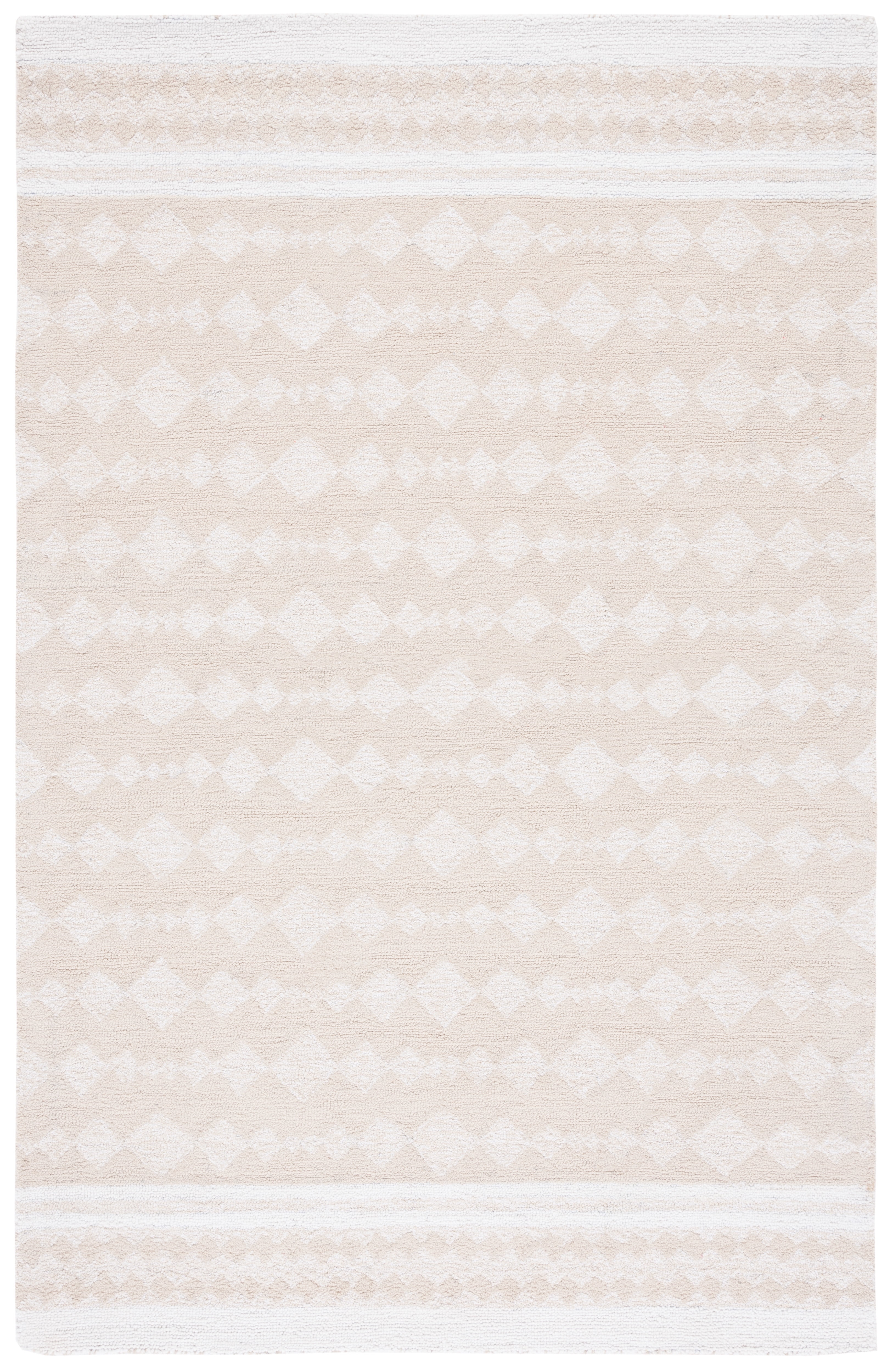 SAFAVIEH Capri Becky Distressed Area Rug, Ivory/Beige, 3' x 5'