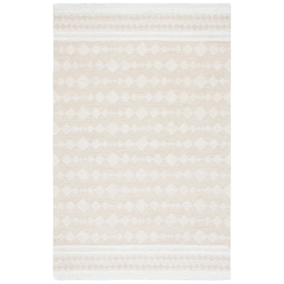 SAFAVIEH Capri Becky Distressed Area Rug, Ivory/Beige, 3' x 5'