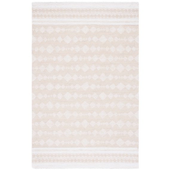 SAFAVIEH Capri Becky Distressed Area Rug, Ivory/Beige, 5' x 8'