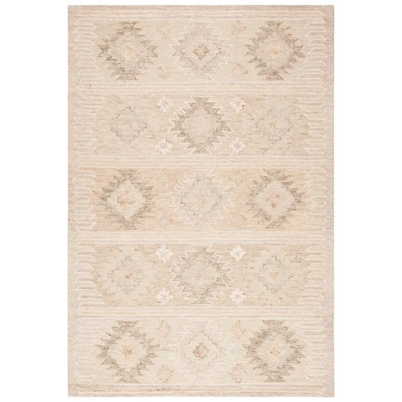 SAFAVIEH Capri Cian Southwestern Wool Area Rug, Beige, 5' x 8'
