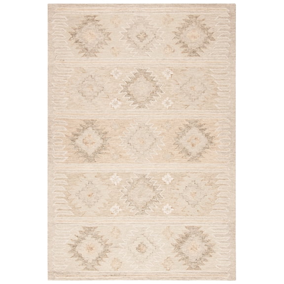SAFAVIEH Capri Cian Southwestern Wool Area Rug, Beige, 6' x 9'