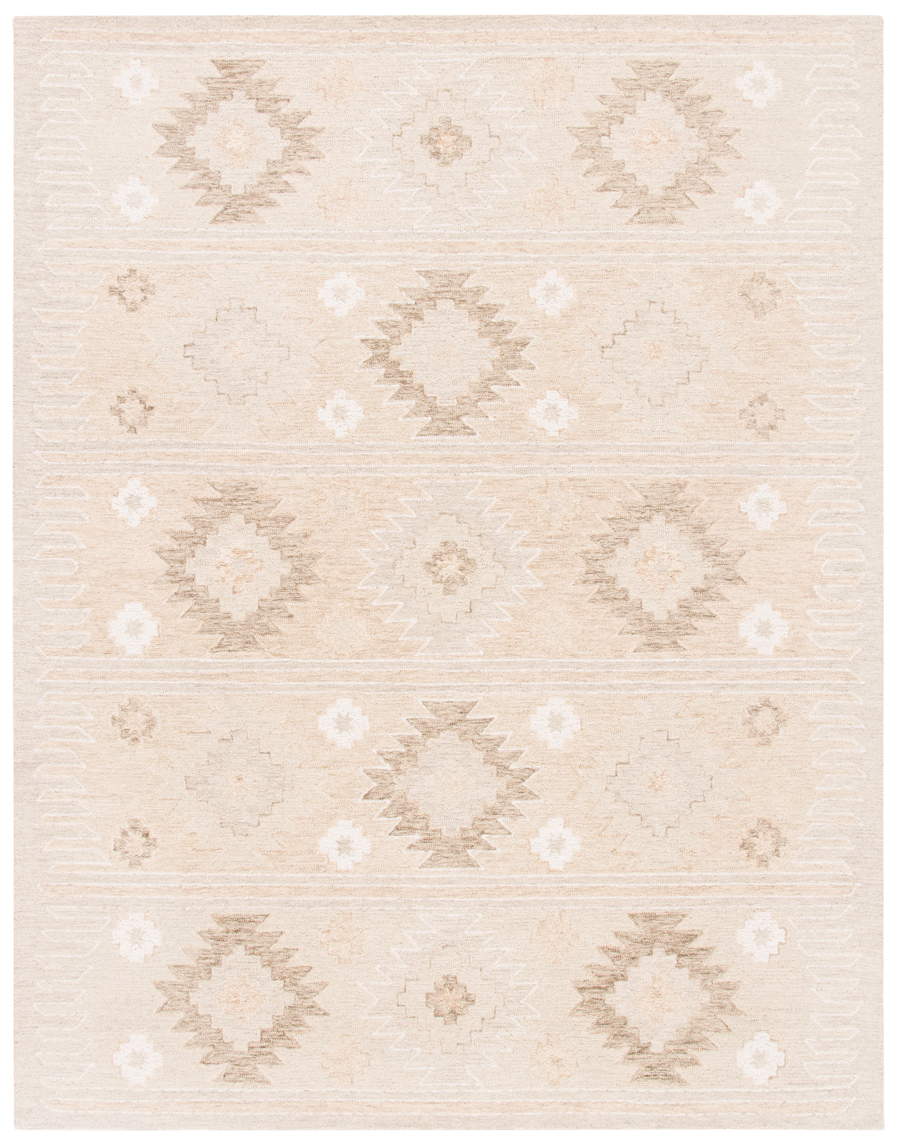 Capri Beige Hand-Tufted Wool 9' x 12' Area Rug