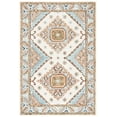 thumbnail image 1 of SAFAVIEH Capri Cletus Medallion Wool Area Rug, Ivory/Rust, 4' x 6', 1 of 8