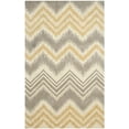 thumbnail image 1 of SAFAVIEH Capri Robynne Chevron Wool Area Rug, Grey/Gold, 5' x 8', 1 of 7