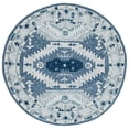 thumbnail image 1 of SAFAVIEH Capri Collin Southwestern Wool Area Rug, Blue/Grey, 7' x 7' Round, 1 of 8