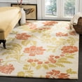 thumbnail image 1 of SAFAVIEH Capri Elvina Floral Wool Area Rug, Beige/Rust, 5' x 8', 1 of 6