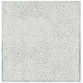 thumbnail image 1 of SAFAVIEH Capri Layla Geometric Wool Area Rug, Beige/Blue, 7' x 7' Square, 1 of 8