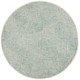 thumbnail image 1 of SAFAVIEH Capri Layla Geometric Wool Area Rug, Blue/Ivory, 7' x 7' Round, 1 of 10