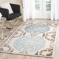 thumbnail image 1 of SAFAVIEH Capri Mortimer Geometric Wool Area Rug, Beige/Blue, 3' x 5', 1 of 8