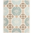 thumbnail image 1 of SAFAVIEH Capri Mortimer Geometric Wool Area Rug, Beige/Blue, 4' x 6', 1 of 6