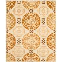 SAFAVIEH Capri Mortimer Geometric Wool Area Rug, Gold/Multi, 8' x 10'