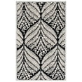 thumbnail image 1 of SAFAVIEH Capri Proinsias Leaves Wool Area Rug, Black/Ivory, 5' x 8', 1 of 8