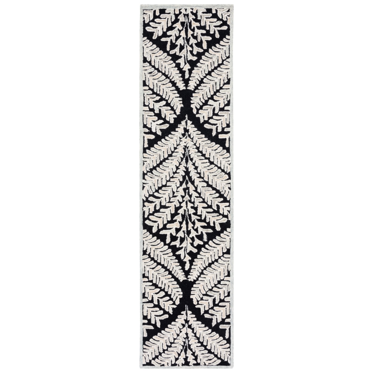 Hand-tufted Elegance Black Wool 6' x 9' Area Rug