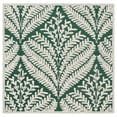 thumbnail image 1 of SAFAVIEH Capri Proinsias Leaves Wool Area Rug, Dark Green/Ivory, 3' x 3' Square, 1 of 11
