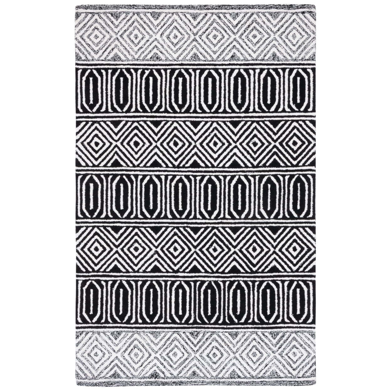 Ivory Elegance 6' x 9' Hand-Tufted Wool Rectangular Rug