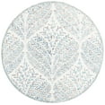 thumbnail image 1 of SAFAVIEH Capri Proinsias Leaves Wool Area Rug, Ivory/Blue, 9' x 9' Round, 1 of 7