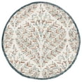 thumbnail image 1 of SAFAVIEH Capri Proinsias Leaves Wool Area Rug, Ivory/Green, 5' x 5' Round, 1 of 8