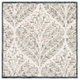 thumbnail image 1 of SAFAVIEH Capri Proinsias Leaves Wool Area Rug, Ivory/Green, 5' x 5' Square, 1 of 12