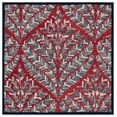 thumbnail image 1 of SAFAVIEH Capri Proinsias Leaves Wool Area Rug, Red/Green, 5' x 5' Square, 1 of 9
