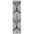 thumbnail image 1 of SAFAVIEH Capri Proinsias Leaves Wool Runner Rug, Black/Ivory, 2'3" x 9', 1 of 8