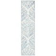 thumbnail image 1 of SAFAVIEH Capri Proinsias Leaves Wool Runner Rug, Ivory/Blue, 2'3" x 21', 1 of 7