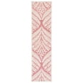 thumbnail image 1 of SAFAVIEH Capri Proinsias Leaves Wool Runner Rug, Pink/Ivory, 2'3" x 9', 1 of 8