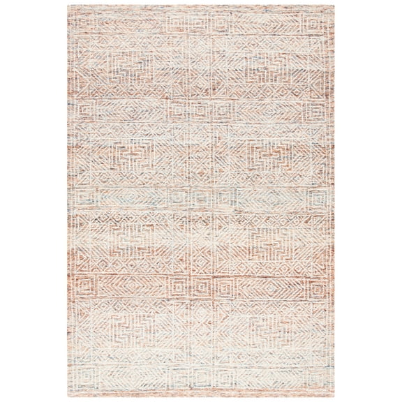 SAFAVIEH Capri Sabrina Aztec Wool Area Rug, Brown/Beige, 6' x 9'