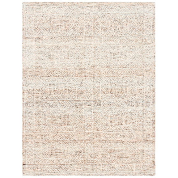 SAFAVIEH Capri Sabrina Aztec Wool Area Rug, Brown/Beige, 8' x 10'