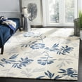 thumbnail image 1 of SAFAVIEH Capri Stephanie Floral Wool Area Rug, Ivory/Blue, 4' x 6', 1 of 8