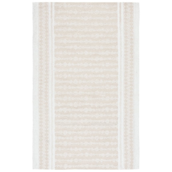 SAFAVIEH Capri Trinity Distressed Area Rug, Beige/Ivory, 8' x 10'