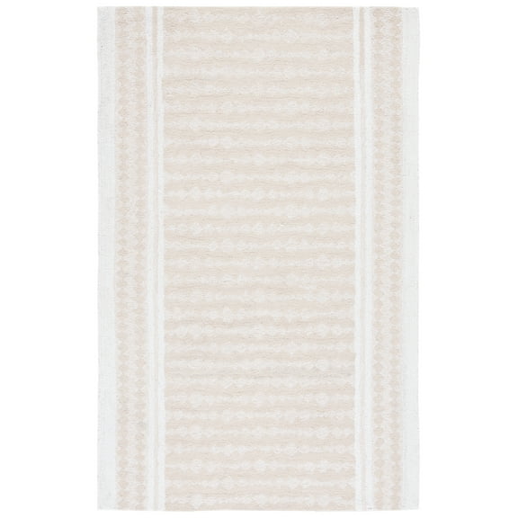 SAFAVIEH Capri Trinity Distressed Area Rug, Beige/Ivory, 8' x 10'