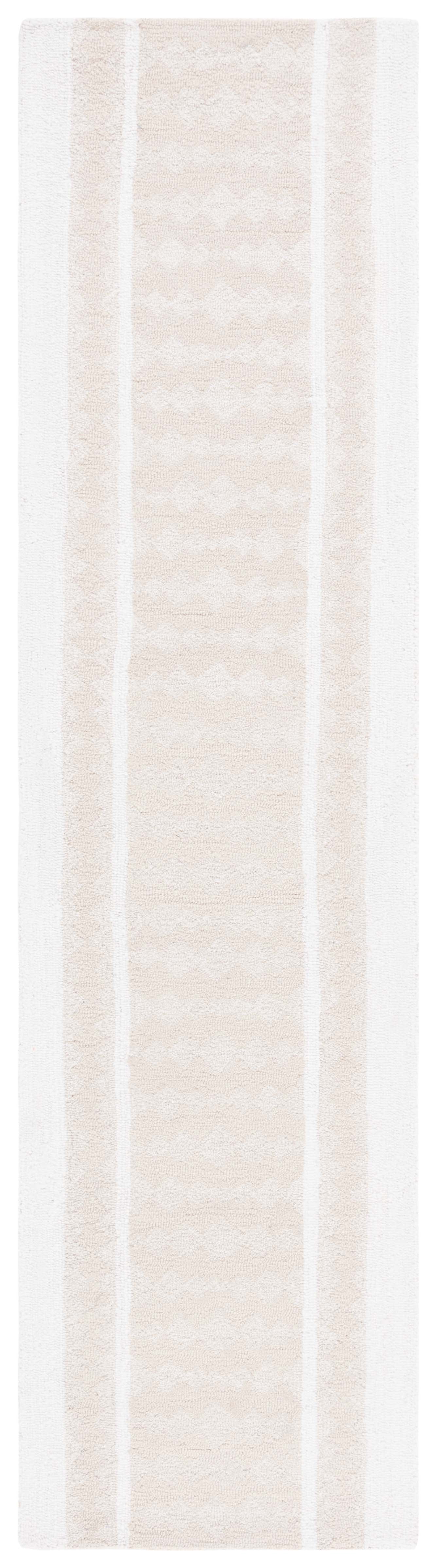 SAFAVIEH Capri Trinity Distressed Runner Rug, Beige/Ivory, 2'3" x 9'