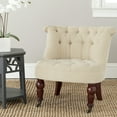 thumbnail image 1 of SAFAVIEH Carlin Tufted Chair Natural Cream, 1 of 7