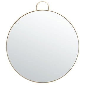 SAFAVIEH Carlisi 36 in. Dia. Round Solid Mirror, Gold