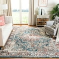 thumbnail image 1 of Safavieh Carlyle Blaine Medallion Area Rug, Turquoise/Ivory, 6'7" x 6'7" Square, 1 of 12
