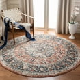 thumbnail image 1 of Safavieh Carlyle Jone Medallion Area Rug, Orange/Blue, 6'7" x 6'7" Round, 1 of 10