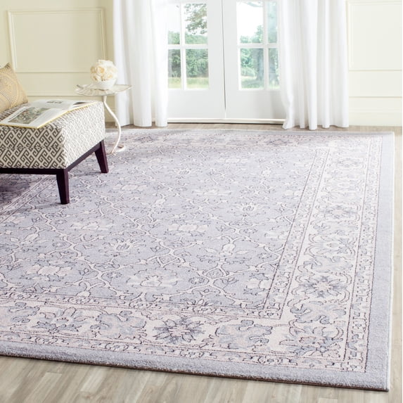 SAFAVIEH Carmel Collection CAR276C Light Blue / Ivory Rug