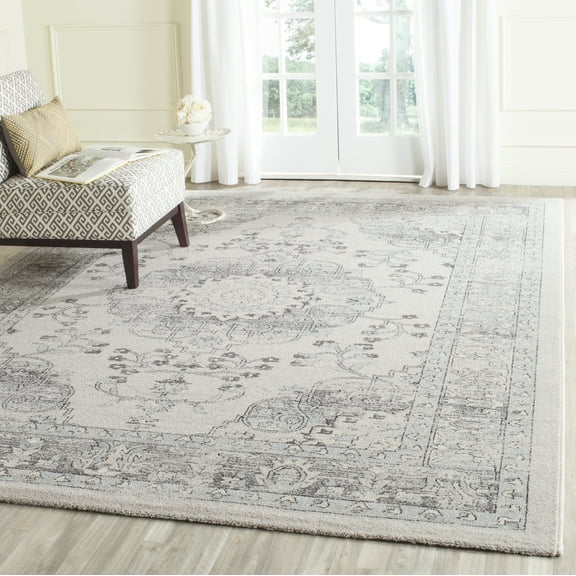 SAFAVIEH Carmel Dashiell Distressed Area Rug, Beige/Blue, 3' x 5'